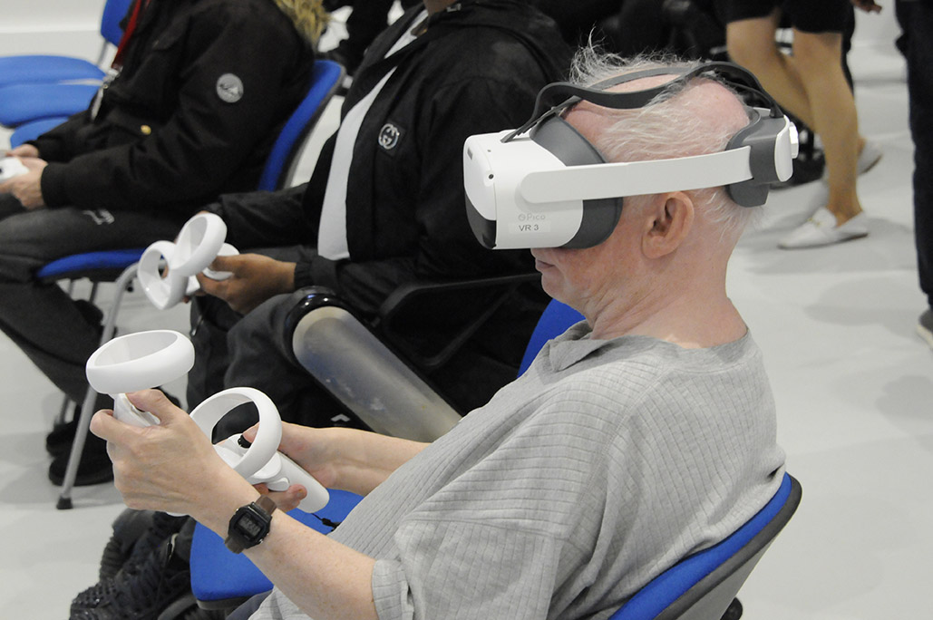 man with VR headset